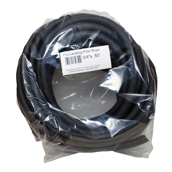 Sashco 3/4" x 50' Filler Rope Pre-Caulking Closed Cell Backer Rod 30751 - main